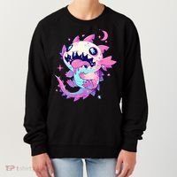 Kawaii Pastel Goth Creepy Cute Pi.nk Zombie Axolotl  Women's Sweatshirt thumb 0
