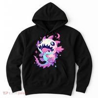 Kawaii Pastel Goth Creepy Cute Pi.nk Zombie Axolotl  Hoodie thumb 0