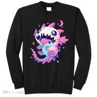 Kawaii Pastel Goth Creepy Cute Pi.nk Zombie Axolotl  Sweatshirt thumb 0