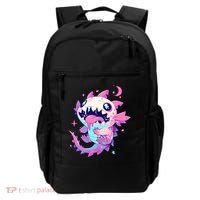 Kawaii Pastel Goth Creepy Cute Pi.nk Zombie Axolotl  Backpack thumb 0