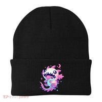 Kawaii Pastel Goth Creepy Cute Pi.nk Zombie Axolotl  Beanie thumb 0