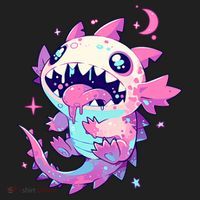 Kawaii Pastel Goth Creepy Cute Pi.nk Zombie Axolotl  Beanie thumb 2