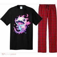 Kawaii Pastel Goth Creepy Cute Pi.nk Zombie Axolotl  Pajama Set thumb 0