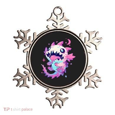 Kawaii Pastel Goth Creepy Cute Pi.nk Zombie Axolotl  Ornament