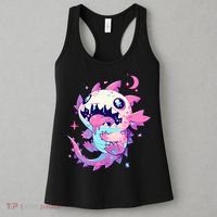 Kawaii Pastel Goth Creepy Cute Pi.nk Zombie Axolotl  Women's Tank Top thumb 3