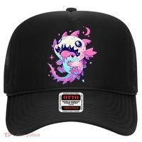 Kawaii Pastel Goth Creepy Cute Pi.nk Zombie Axolotl  Hat thumb 0