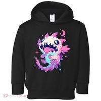Kawaii Pastel Goth Creepy Cute Pi.nk Zombie Axolotl  Toddler Hoodie thumb 0