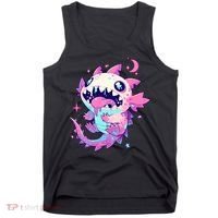 Kawaii Pastel Goth Creepy Cute Pi.nk Zombie Axolotl  Tank Top thumb 0