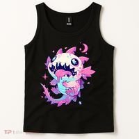 Kawaii Pastel Goth Creepy Cute Pi.nk Zombie Axolotl  Tank Top thumb 2