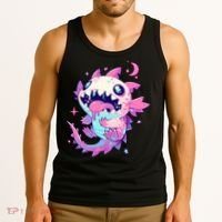 Kawaii Pastel Goth Creepy Cute Pi.nk Zombie Axolotl  Tank Top thumb 3