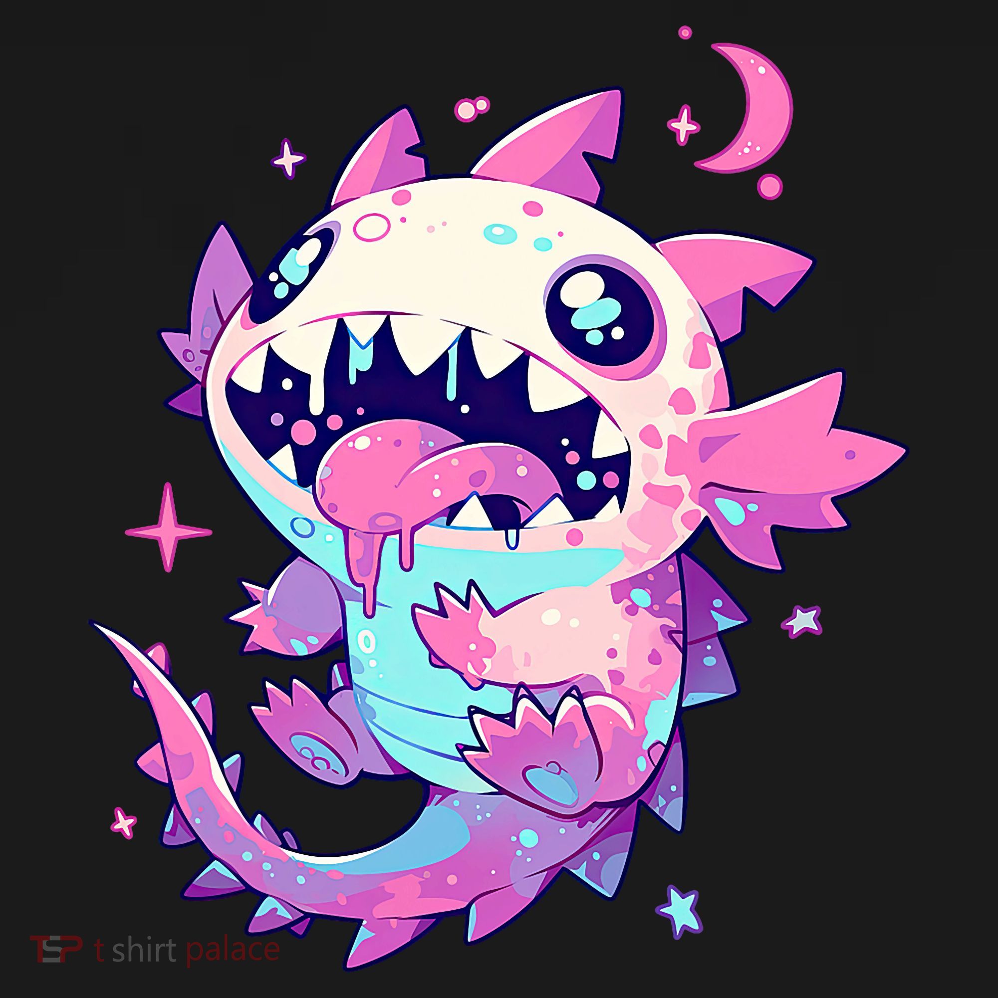 Kawaii Pastel Goth Creepy Cute Pi.nk Zombie Axolotl  Tank Top