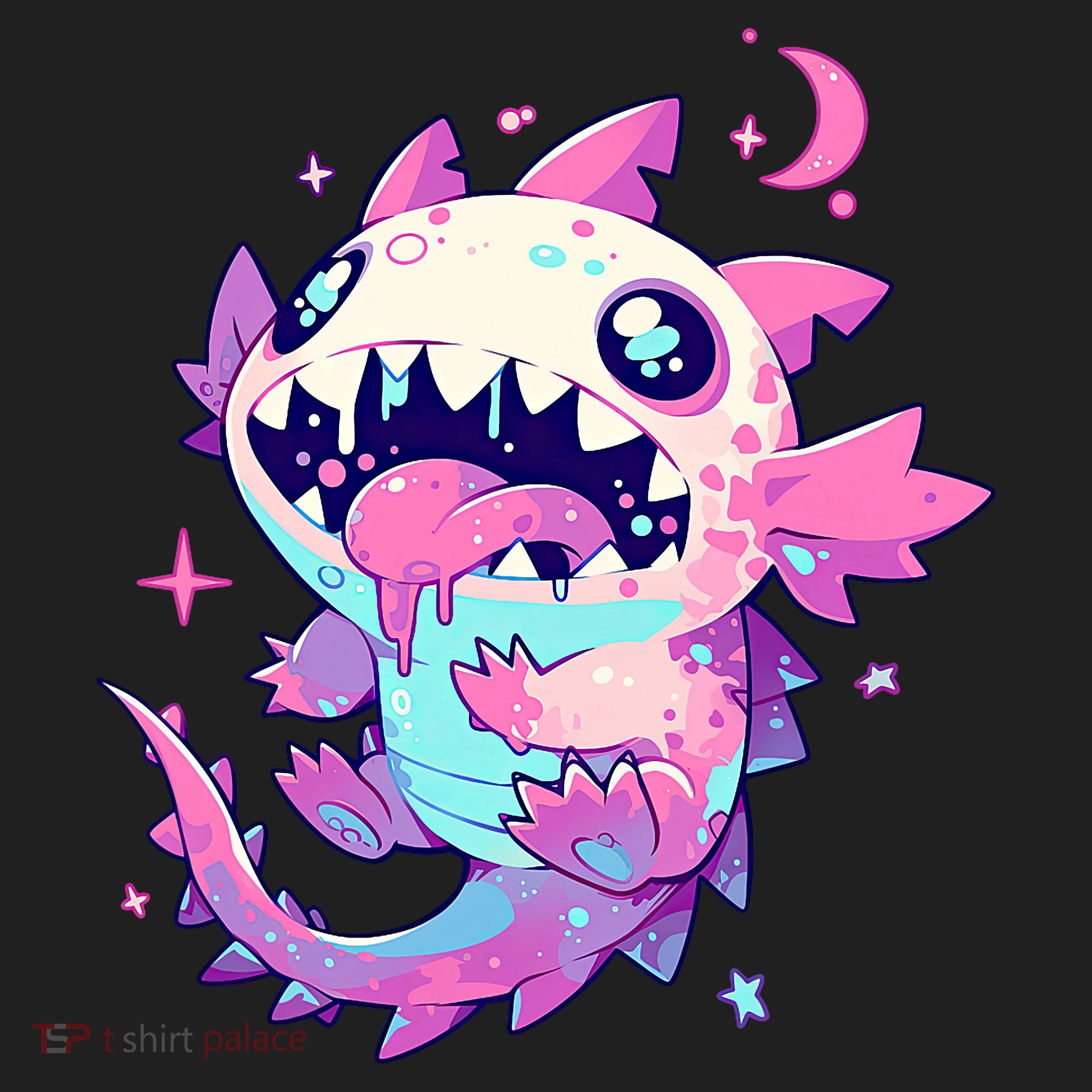 Kawaii Pastel Goth Creepy Cute Pi.nk Zombie Axolotl  Golf Towel