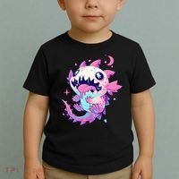 Kawaii Pastel Goth Creepy Cute Pi.nk Zombie Axolotl  Toddler T-Shirt thumb 2