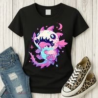 Kawaii Pastel Goth Creepy Cute Pi.nk Zombie Axolotl  Women's T-Shirt thumb 3