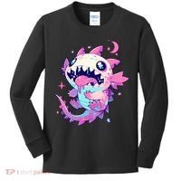 Kawaii Pastel Goth Creepy Cute Pi.nk Zombie Axolotl  Kids Long Sleeve Shirt thumb 0