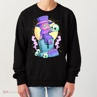 Kawaii Pastel Goth Cute Creepy Plague Doctor Skull Premium Women's Sweatshirt thumb 0