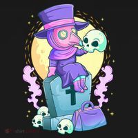 Kawaii Pastel Goth Cute Creepy Plague Doctor Skull Premium Sweatshirt thumb 3