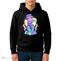 Kawaii Pastel Goth Cute Creepy Plague Doctor Skull Premium Kids Hoodie thumb 4