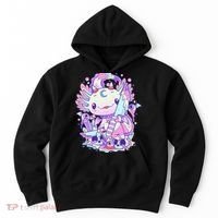 Kawaii Pastel Goth Cute and Creepy Axolotl Knife  Hoodie thumb 0