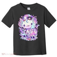 Kawaii Pastel Goth Cute and Creepy Axolotl Knife  Toddler T-Shirt thumb 0