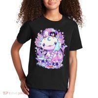 Kawaii Pastel Goth Cute and Creepy Axolotl Knife  Kids T-Shirt thumb 2