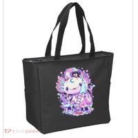 Kawaii Pastel Goth Cute and Creepy Axolotl Knife  Tote Bag thumb 2