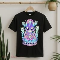 Kawaii Pastel Goth Cute and Creepy Occult Cat Ouija Board  T-Shirt thumb 2