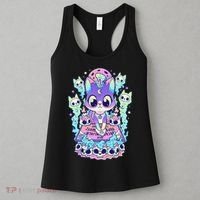 Kawaii Pastel Goth Cute and Creepy Occult Cat Ouija Board  Women's Tank Top thumb 3
