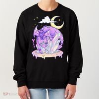 Kawaii Pastel Goth Cute Creepy Crystal Dragon  Women's Sweatshirt thumb 0