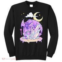 Kawaii Pastel Goth Cute Creepy Crystal Dragon  Sweatshirt thumb 0