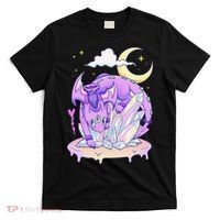 Kawaii Pastel Goth Cute Creepy Crystal Dragon  T-Shirt thumb 0