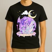 Kawaii Pastel Goth Cute Creepy Crystal Dragon  T-Shirt thumb 3