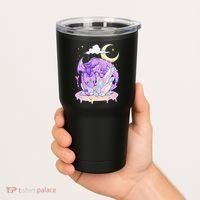 Kawaii Pastel Goth Cute Creepy Crystal Dragon  Tumbler thumb 2
