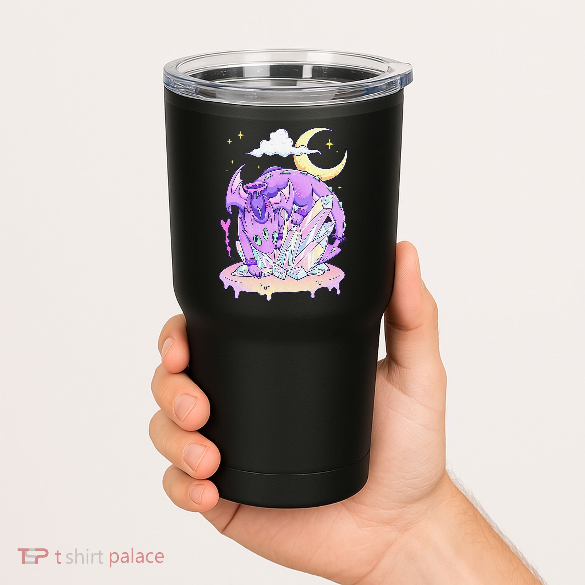 Kawaii Pastel Goth Cute Creepy Crystal Dragon  Tumbler