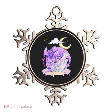 Kawaii Pastel Goth Cute Creepy Crystal Dragon  Ornament
