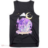 Kawaii Pastel Goth Cute Creepy Crystal Dragon  Tank Top thumb 0