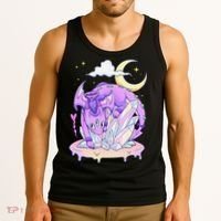 Kawaii Pastel Goth Cute Creepy Crystal Dragon  Tank Top thumb 3