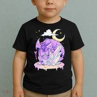 Kawaii Pastel Goth Cute Creepy Crystal Dragon  Toddler T-Shirt thumb 2