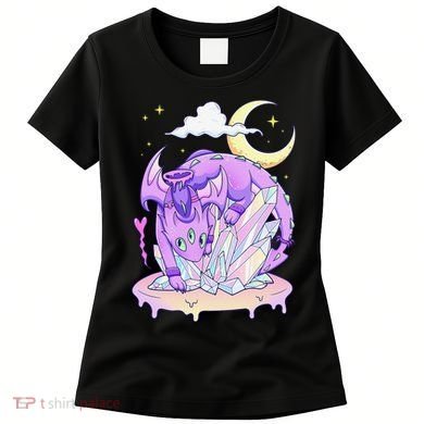 Kawaii Pastel Goth Cute Creepy Crystal Dragon  Women's T-Shirt