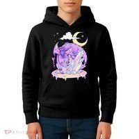 Kawaii Pastel Goth Cute Creepy Crystal Dragon  Kids Hoodie thumb 4
