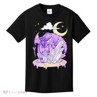 Kawaii Pastel Goth Cute Creepy Crystal Dragon  Kids T-Shirt thumb 0