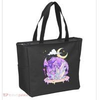 Kawaii Pastel Goth Cute Creepy Crystal Dragon  Tote Bag thumb 2