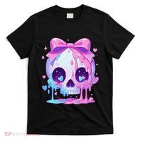 Kawaii Pastel Goth Creepy Cute Melty Pin.K Skull T-Shirt thumb 0