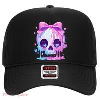 Kawaii Pastel Goth Creepy Cute Melty Pin.K Skull Hat thumb 0