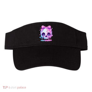 Kawaii Pastel Goth Creepy Cute Melty Pin.K Skull Visor