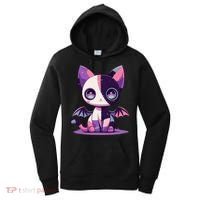 Kawaii Pastel Goth Creepy Cute Witchy Zombie Patchwork Cat Women's Hoodie thumb 0