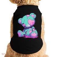 Kawaii Pastel Goth Creepy Cute Witchy Zombie Teddy Bear Doggie Tank thumb 0