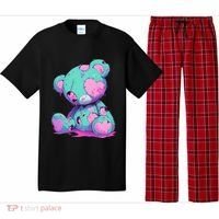 Kawaii Pastel Goth Creepy Cute Witchy Zombie Teddy Bear Pajama Set thumb 0