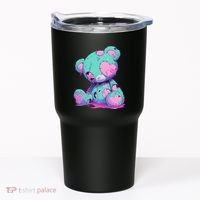Kawaii Pastel Goth Creepy Cute Witchy Zombie Teddy Bear Tumbler thumb 0