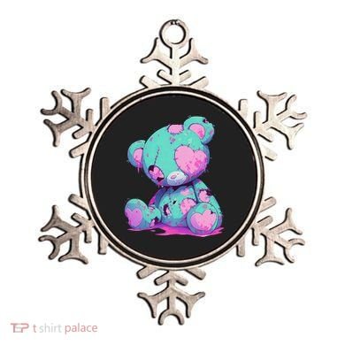 Kawaii Pastel Goth Creepy Cute Witchy Zombie Teddy Bear Ornament